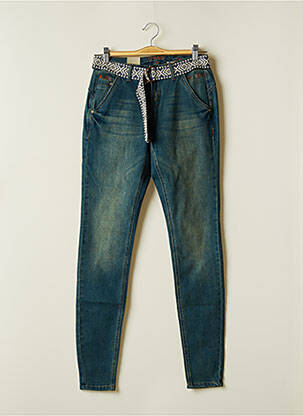 Blugi cu croială slim albastru CREAM femeie