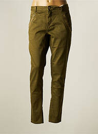 Pantalon slim elasticitate mărime normală verde CREAM femeie
