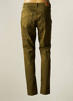 Pantalon slim elasticitate mărime normală verde CREAM femeie