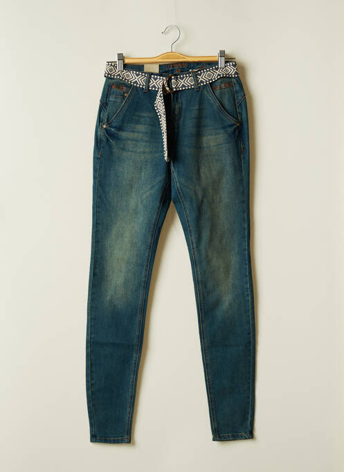 Blugi cu croială slim albastru CREAM femeie