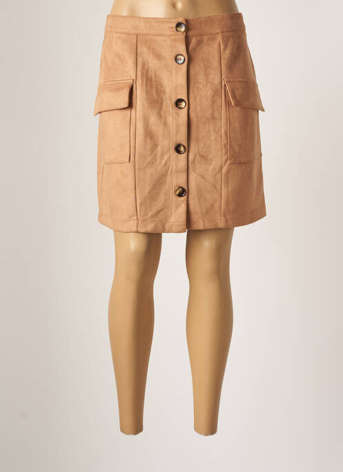 Fustă scurtă bej DEELUXE femeie