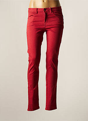 Pantalon slim roșu C'EST BEAU LA VIE femeie