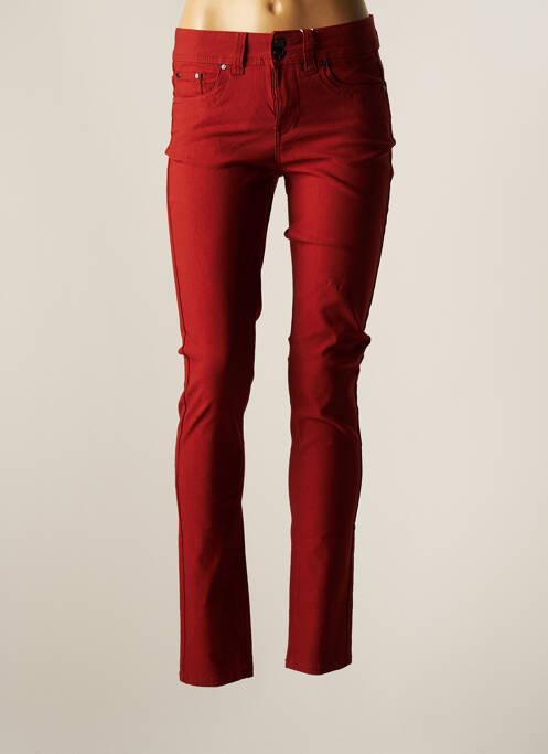 Pantalon slim maro C'EST BEAU LA VIE femeie