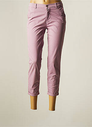 Pantalon trei sferturi elasticitate mărime normală violet LCDN femme