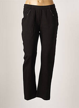 Pantalon drept elasticitate mărime normală negru CHRISTINE LAURE femeie