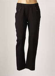 Pantalon drept elasticitate mărime normală negru CHRISTINE LAURE femme