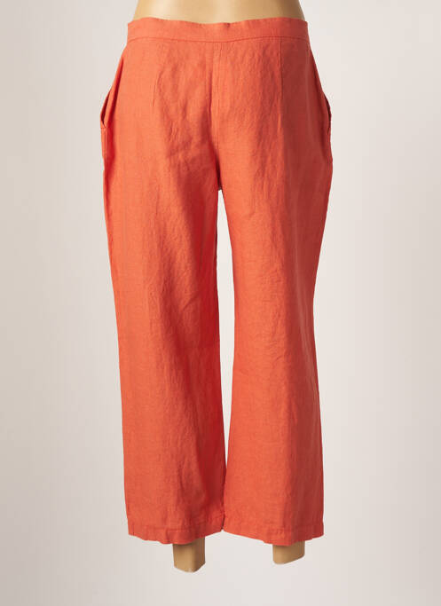 Pantalon trei sferturi portocaliu CHRISTINE LAURE femeie