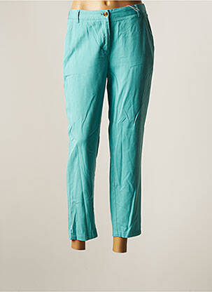 Pantalon 7/8 talie elastică mărime normală albastru C'EST BEAU LA VIE femeie
