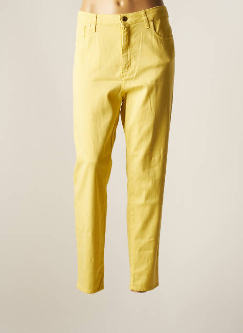 Pantalon slim galben LCDN femeie