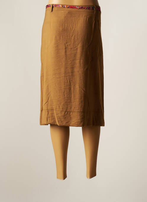 Fustă midi maro CHRISTINE LAURE femeie