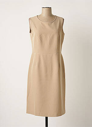 Rochie midi bej MODISSIMO femeie