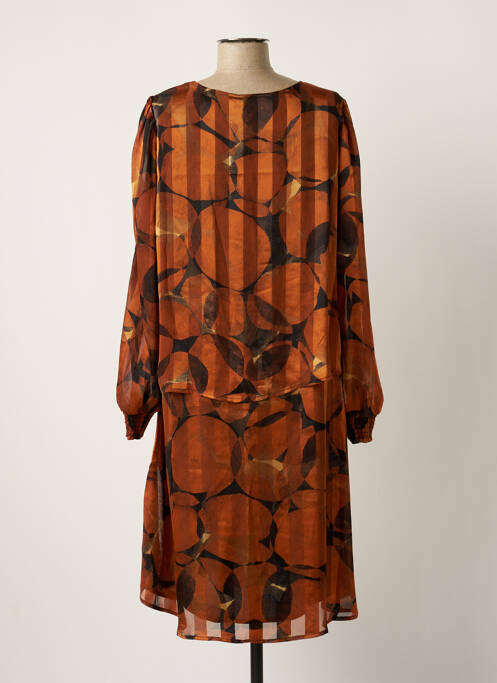 Rochie midi portocaliu SIGNATURE femeie