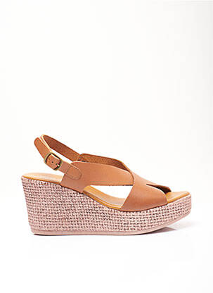 Sandale/Pantofi decupați maro ELUE PAR NOUS femeie