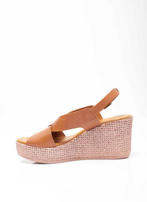 Sandale/Pantofi decupați maro ELUE PAR NOUS femeie