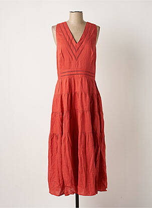 Rochie lungă portocaliu SEE U SOON femeie