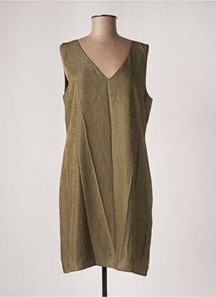 Rochie midi mâneci scurte mâneci scurte verde MOLLY BRACKEN femeie