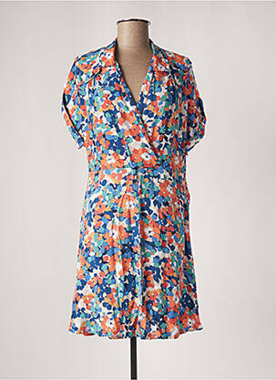 Rochie scurtă mâneci scurte mâneci scurte albastru MOLLY BRACKEN femeie