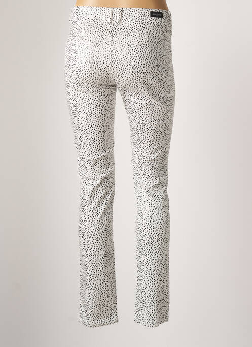 Pantalon slim alb MAYJUNE femeie