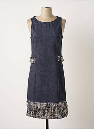 Rochie midi fără mâneci fără mâneci albastru ANNA MUR femme