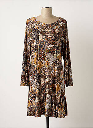 Rochie midi maro GENUINE femeie