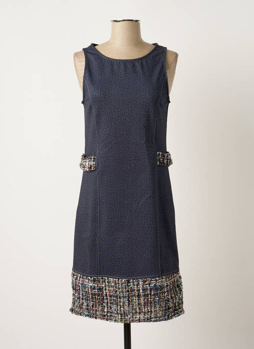 Rochie midi fără mâneci fără mâneci albastru ANNA MUR femme