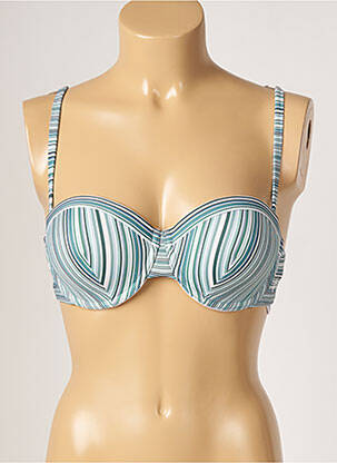 Sutien de costum de baie bretele elastice top sutien push-up verde OLYMPIA femeie