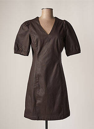 Rochie scurtă maro CREAM femeie