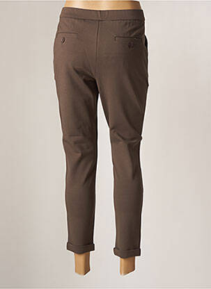 Pantalon chino țesătură poplin mărime normală gri COSTA 8 MANI femeie