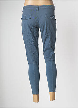 Pantalon 7/8 elasticitate talie joasă albastru EUROPEAN CULTURE femeie