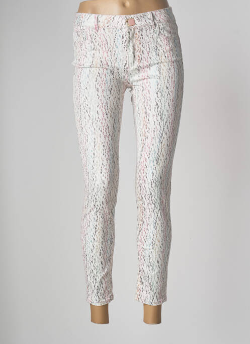 Pantalon 7/8 alb TRUSSARDI JEANS femeie