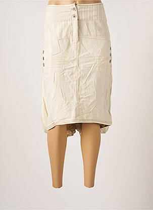 Fustă midi bej ICONOCLAST femeie