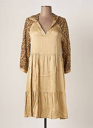 Rochie midi bej FRACOMINA femeie