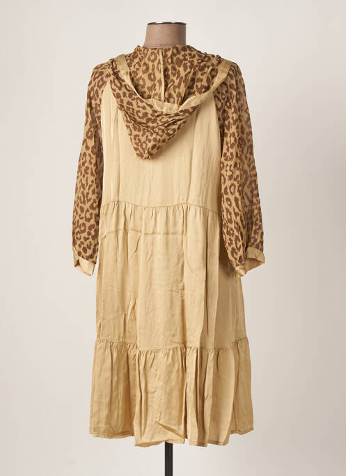 Rochie midi bej FRACOMINA femeie