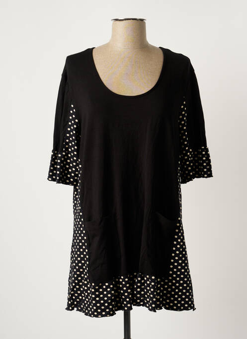 Tunică mâneci scurte negru LM LA MAILLE femeie