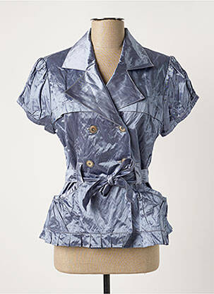 Jachete casual guler tip costum albastru FILIPINE LAHOYA femeie
