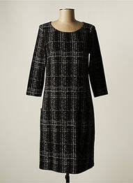 Rochie midi mâneci lungi mâneci lungi negru ROBE LEGERE BY VERA MONT femme