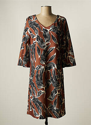 Rochie midi maro LA FEE MARABOUTEE femeie