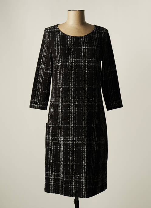 Rochie midi mâneci lungi mâneci lungi negru ROBE LEGERE BY VERA MONT femme