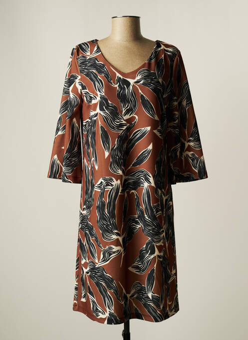 Rochie midi maro LA FEE MARABOUTEE femeie