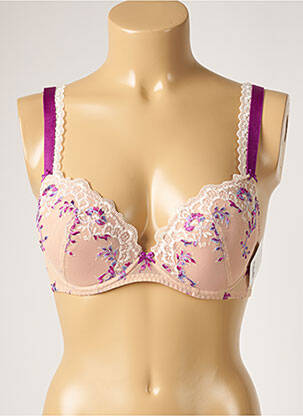 Sutien broderie top sutien modelat roz AUBADE femeie