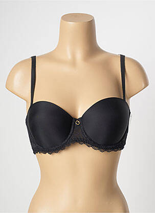 Sutien efect material satinat top bentiță negru AUBADE femeie