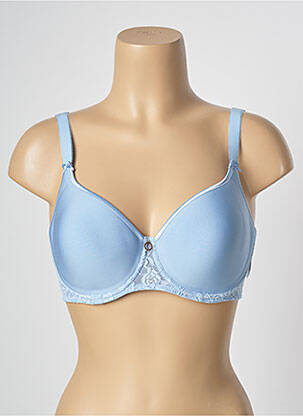 Sutien efect material satinat top sutien modelat albastru AUBADE femeie