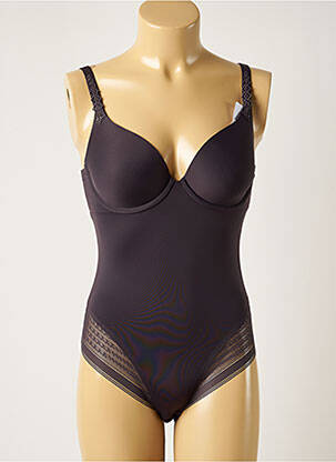 Body de lenjerie efect material satinat gri SIMONE PERELE femeie