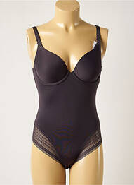 Body de lenjerie efect material satinat gri SIMONE PERELE femeie