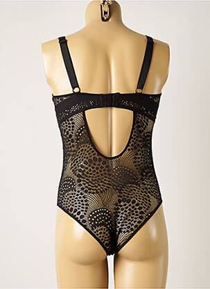 Body de lenjerie efect material satinat negru SIMONE PERELE femeie