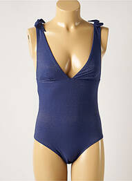Costum de baie dintr-o singură piesă elasticitate top triunghiuri albastru SIMONE PERELE femme