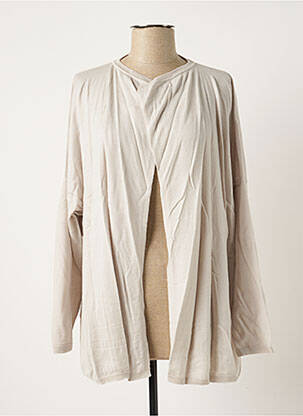 Vestă cu mâneci lungi gri POLES femeie