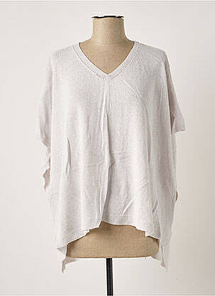 Poncho gri POLES femeie