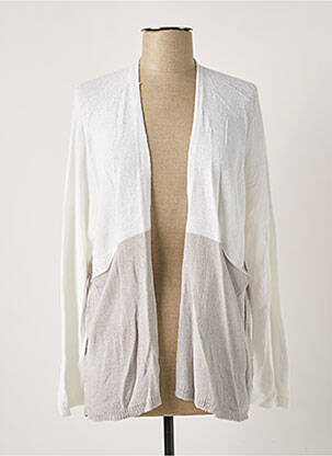 Vestă cu mâneci lungi alb POLES femeie