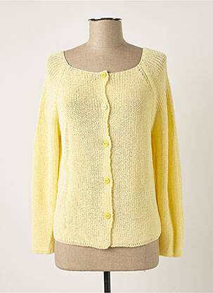 Vestă cu mâneci lungi galben POLES femeie